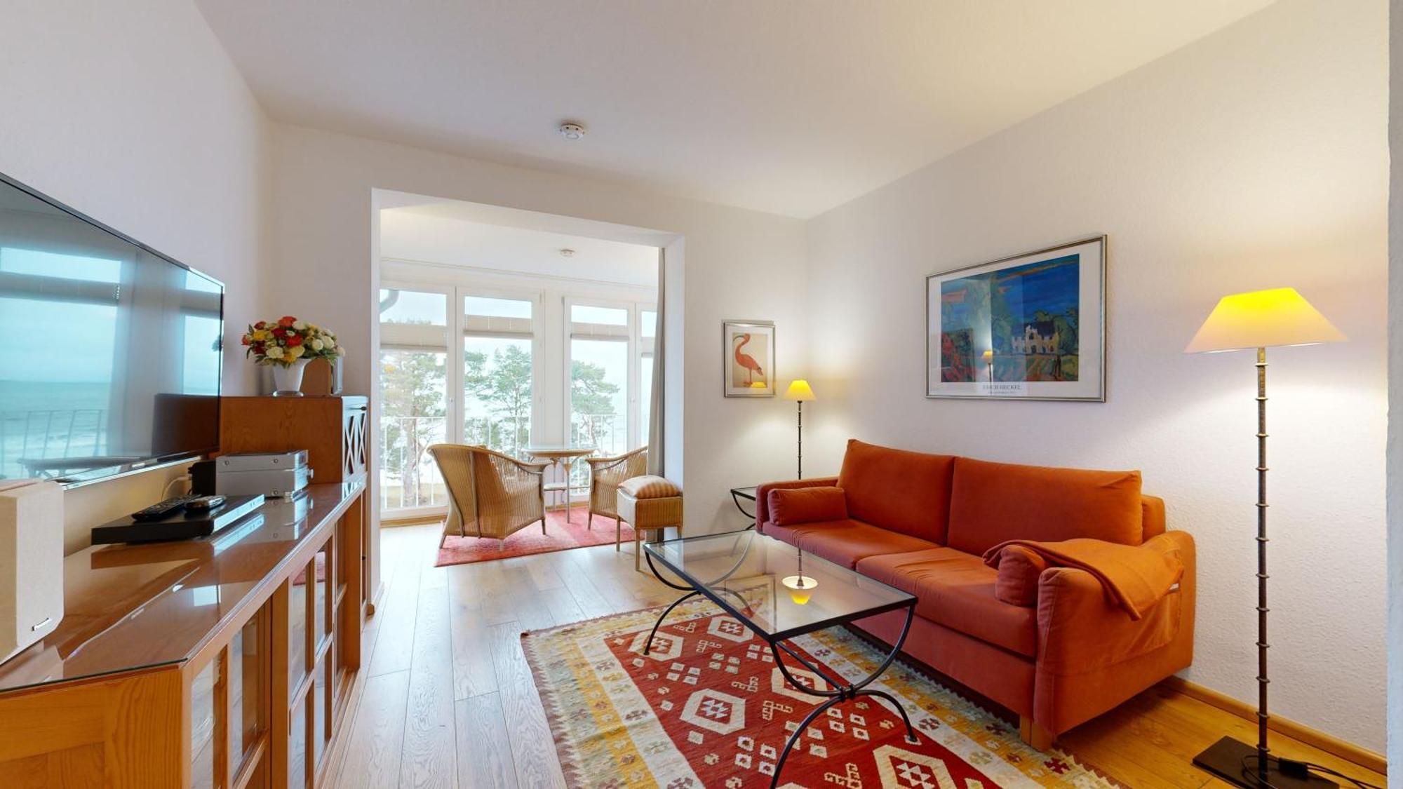 Fewo Direkt Am Strand Mit Meerblick Und Suedbalkon, Villa Freia 27, Binz Ngoại thất bức ảnh