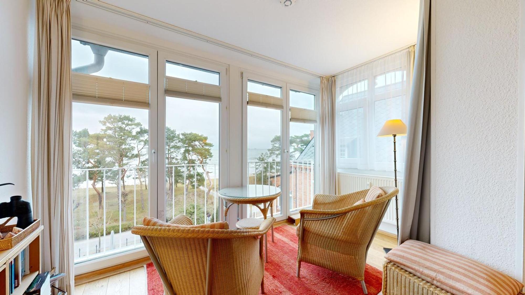 Fewo Direkt Am Strand Mit Meerblick Und Suedbalkon, Villa Freia 27, Binz Ngoại thất bức ảnh
